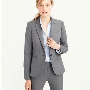 J CREW Gray Regent Blazer Four Season Stretch